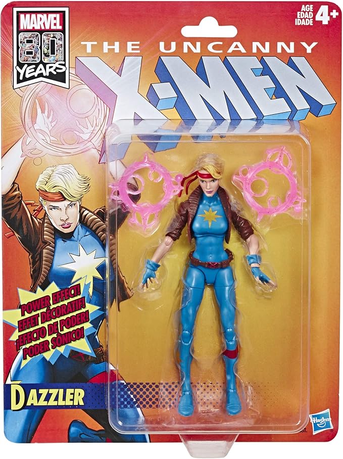 Marvel Retro 6"-Scale Fan Figure Collection Dazzler (X-Men) Action Figure Toy – Super Hero Collectible Series - Figurio