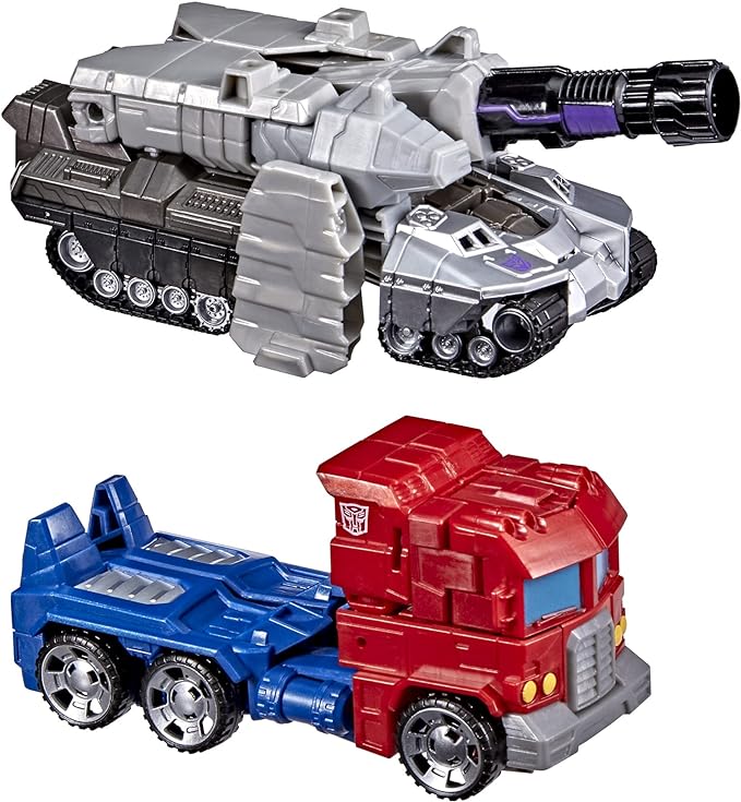 Transformers Toys Heroes and Villains Optimus Prime and Megatron 2-Pack Action Figures - for Kids Ages 6 and Up, 7-inch (Amazon Exclusive) - Figurio