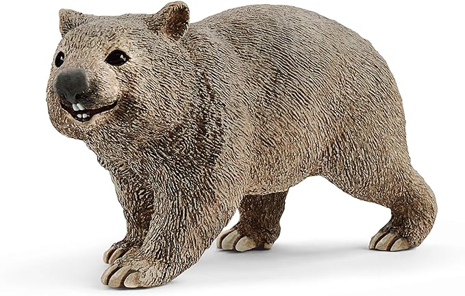 Schleich Wild Life, Realistic Australian Animal Toys for Kids Ages 3 and Above, Wombat Toy Figurine - Figurio