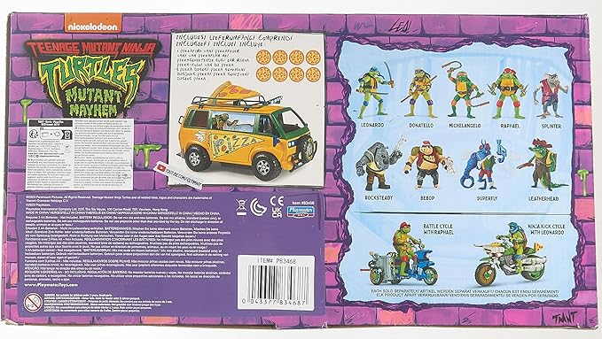 Teenage Mutant Ninja Turtles: Mutant Mayhem Pizza Fire Delivery Van by Playmates Toys - Figurio