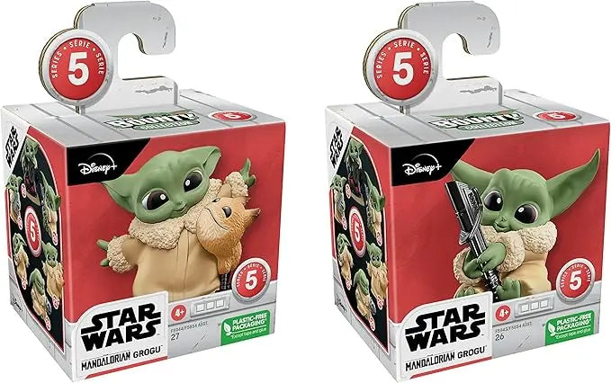 STAR WARS The Bounty Collection Series 5, 2-Pack Grogu Figures, 2.25-Inch-Scale Loth-Cat Cuddles, Darksaber Discovery, Kids Ages 4 and Up - Figurio