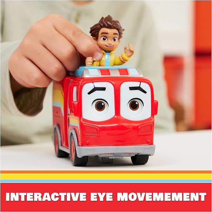 Disney Junior Firebuds, Bo and Flash, Action Figure and Fire Engine Vehicle with Interactive Eye Movement, Kids’ Toys for Boys and Girls Aged 3 and up - Figurio