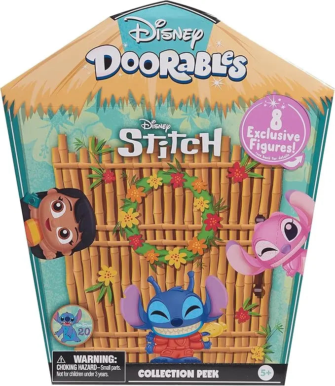 Disney Doorables Stitch Collection Peek, 8-pieces, 1.5-inch tall Collectible Figurines, Kids Toys for Ages 5 Up by Just Play - Figurio