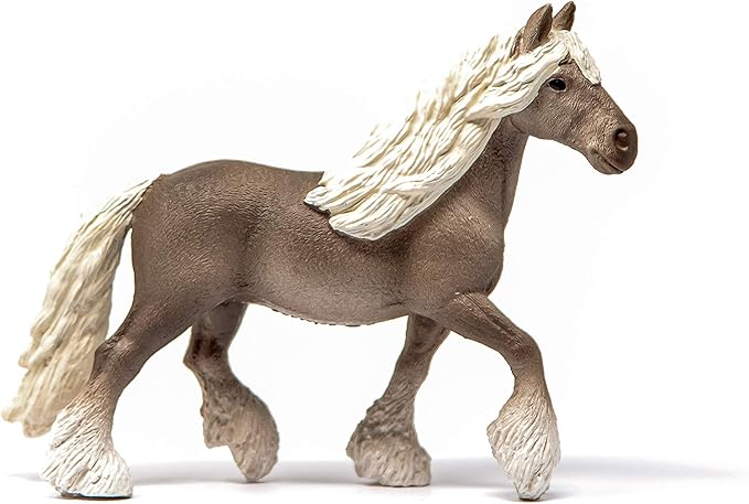 Schleich Farm World Realistic Silver Dapple Mare Gray Horse Figurine - Highly Detailed and Durable Farm Animal Figurine for Boys and Girls, Gift for Kids Ages 3+ - Figurio