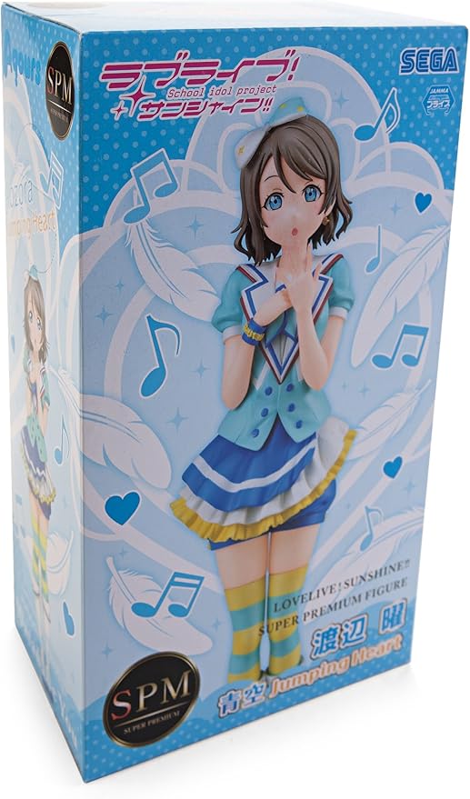 Sega Love Live! Sunshine!! Aozora Jumping Heart SPM Super Premium Figure You Watanabe, 8.6" - Figurio