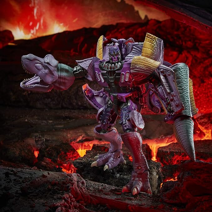 Transformers Toys Generations War for Cybertron: Kingdom Leader WFC-K10 Megatron (Beast) Action Figure - Kids Ages 8 and Up, 7.5-inch - Figurio