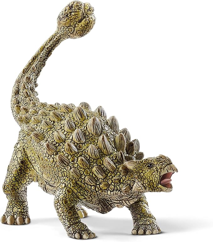 Schleich Dinosaurs Realistic Ankylosaurus Dinosaur Figure - Detailed Prehistoric Jurassic Dino Toy, Highly Durable for Education and Fun for Boys and Girls, Gift for Kids Ages 4+ - Figurio