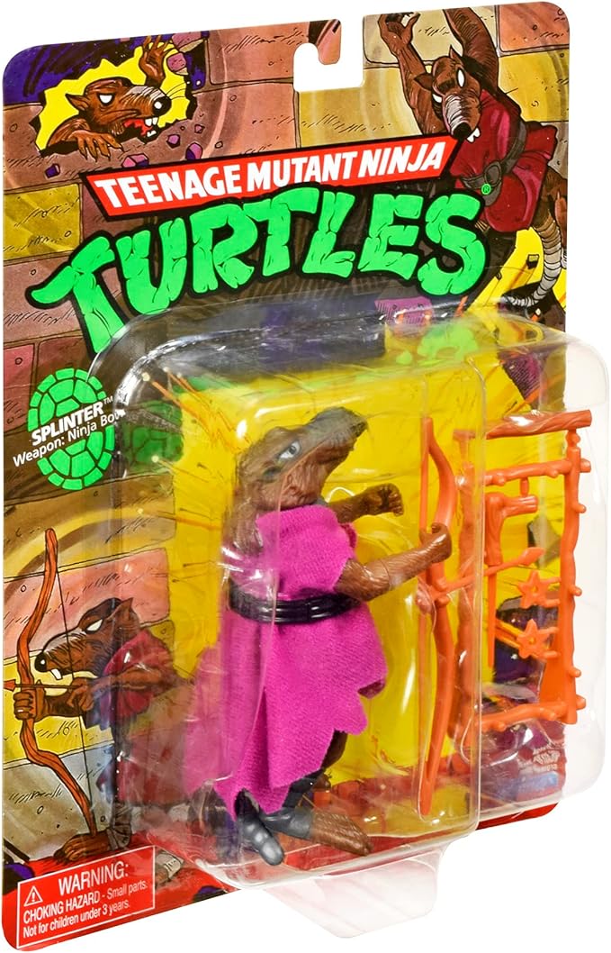 Teenage Mutant Ninja Turtles: 4” Original Classic Splinter Basic Figure by Playmates Toys - Figurio