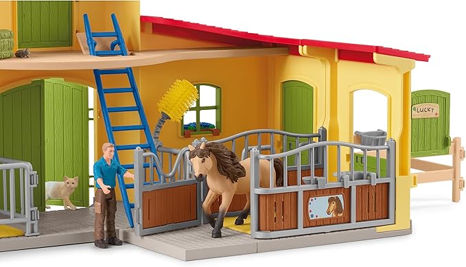 Schleich Farm World Giant 123-Piece Playset Pack with Farmhouse, Chicken Coop, Horse Stall, Farm Toys for Toddlers Ages 3+ - Figurio