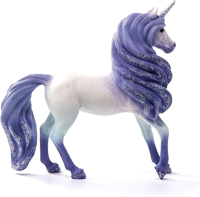 Schleich bayala, Unicorn Toys for Girls and Boys, Mandala Unicorn Stallion Unicorn Figurine, Purple, Ages 5+ - Figurio