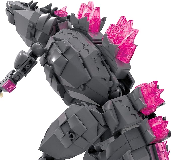 Mega Godzilla x Kong The New Empire Building Set Action Figure Godzilla with 543 Pieces and Accessories, 8 Inches Tall, for Adult Collectors - Figurio