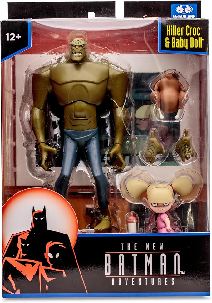 McFarlane Toys - The New Batman Adventures Killer Croc & Baby Doll, 6in Scale Figure - Figurio