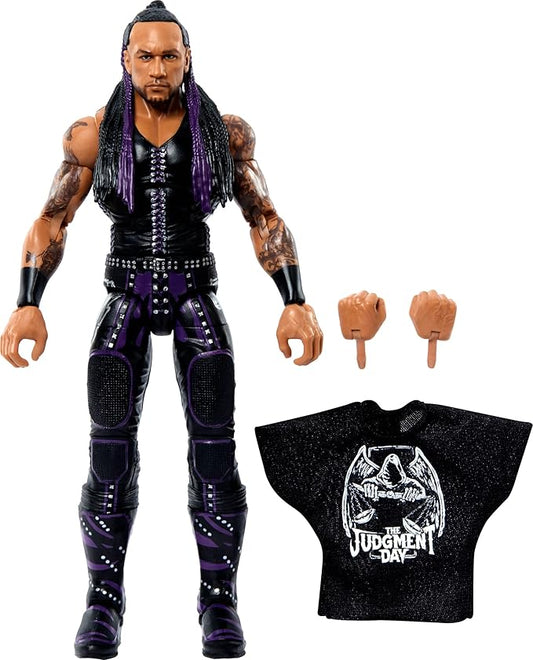 Mattel WWE Elite Action Figure & Accessories, 6-inch Collectible Damian Priest with 25 Articulation Points, Life-Like Look & Swappable Hands - Figurio