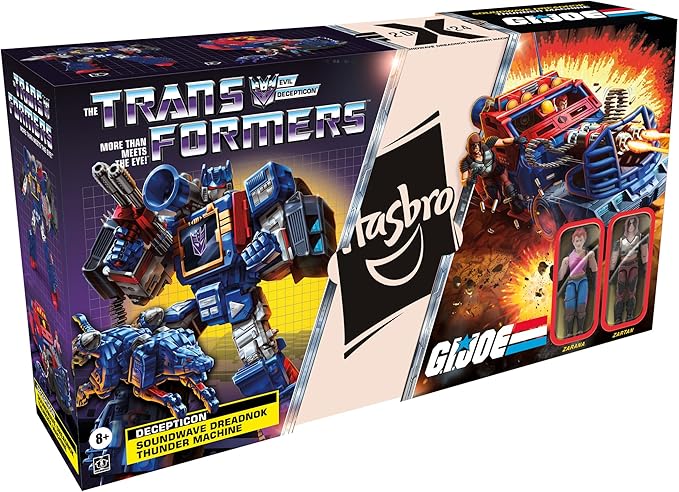 Transformers Collaborative G.I. Joe x Toys Soundwave Dreadnok Thunder Machine, Zartan & Zarana, Action Figures for Boys and Girls Ages 8+ - Figurio