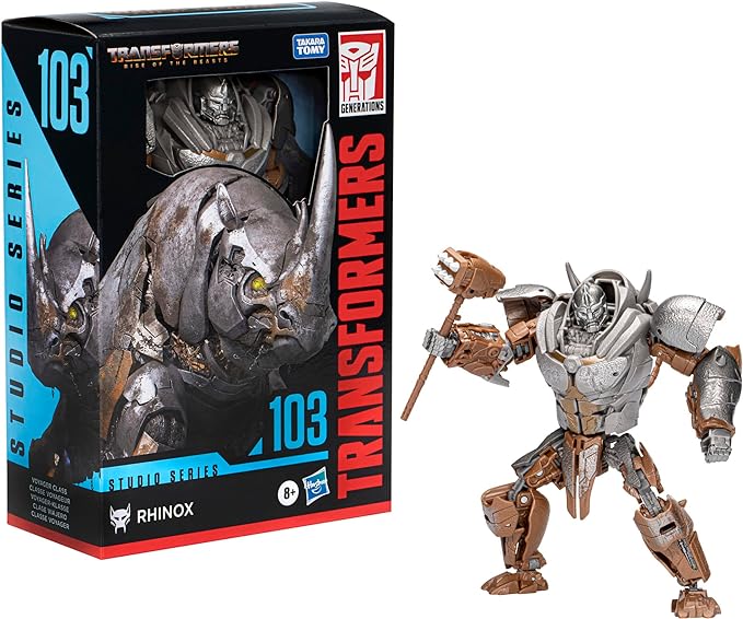 Transformers Toys Studio Series Voyager Class 103 Rhinox Toy, Rise of The Beasts, 6.5-inch, Action Figure for Boys and Girls Ages 8 and Up - Figurio