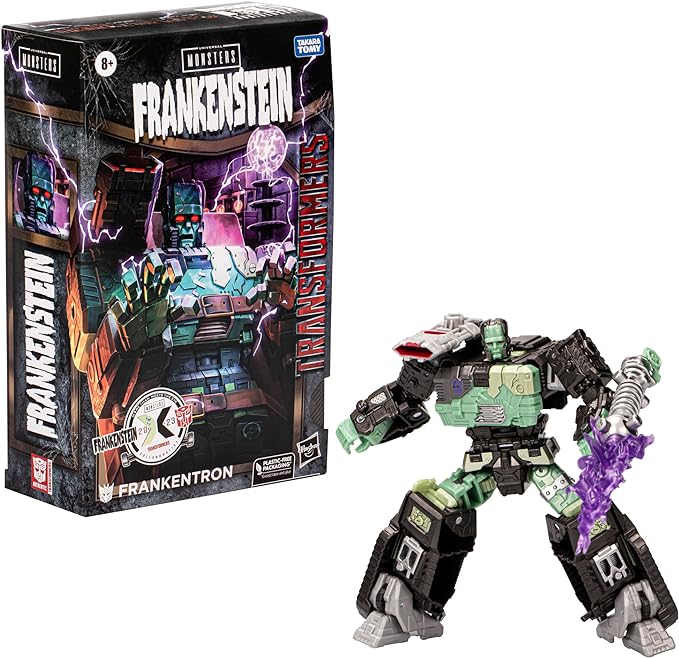 Transformers Collaborative Universal Monsters Frankenstein x Frankentron, Halloween Action Figure for Boys and Girls Ages 8+ - Figurio