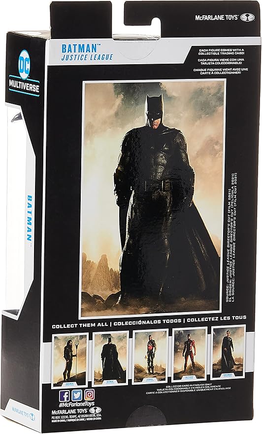 McFarlane Toys DC Justice League Movie Batman 7" Action Figure - Figurio