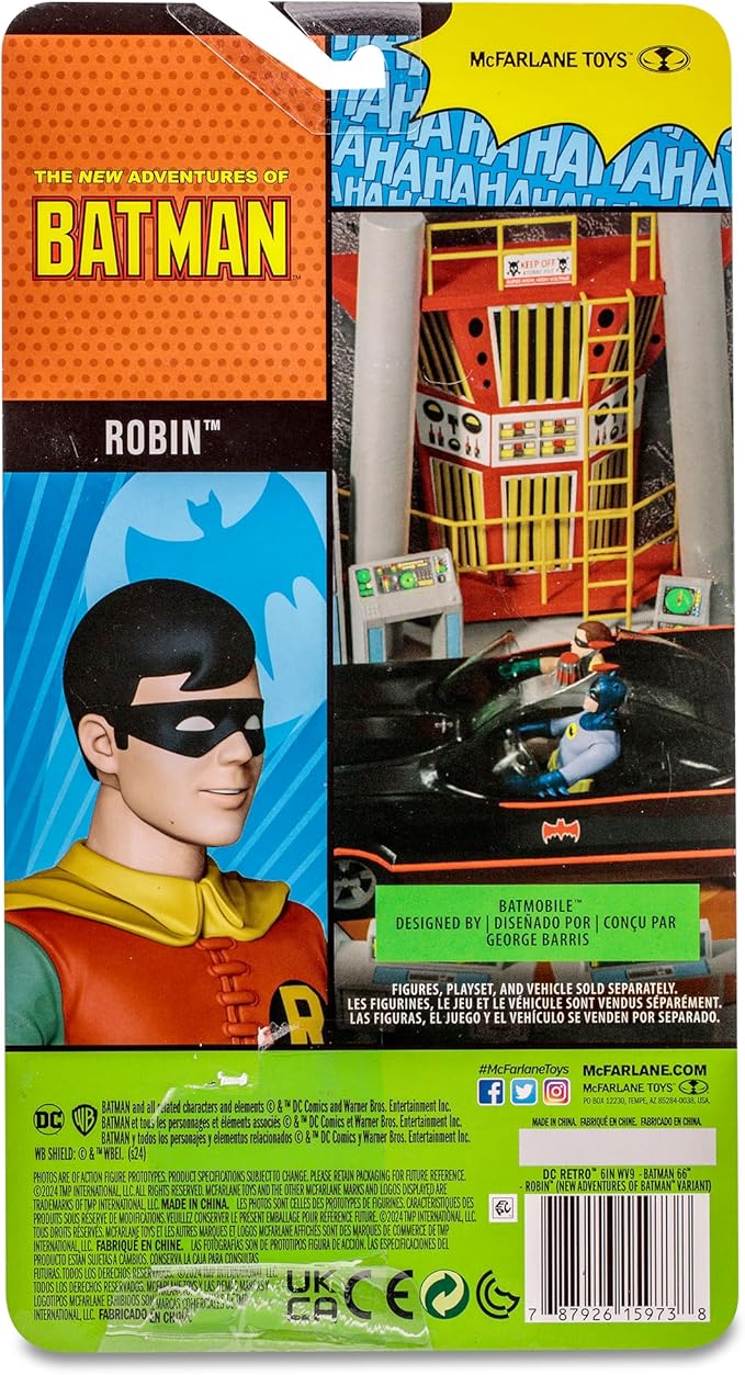 McFarlane Toys - DC Retro Robin (The New Adventures of Batman) 6in Action Figure - Figurio