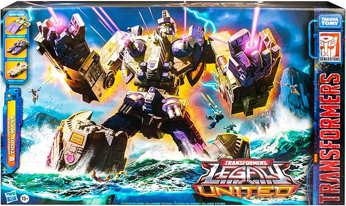 Transformers Legacy United Titan Class Armada Universe Tidal Wave, 19-inch Converting Action Figure, 15+ Years - Figurio