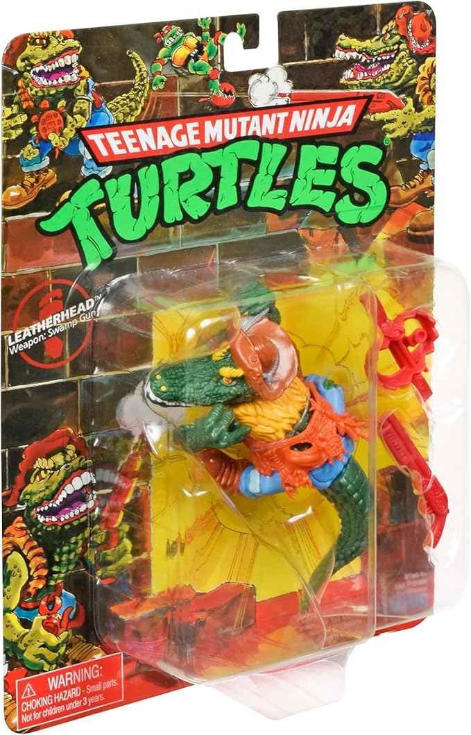 Teenage Mutant Ninja Turtles: 4” Original Classic Leatherhead Basic Figure by Playmates Toys - Figurio