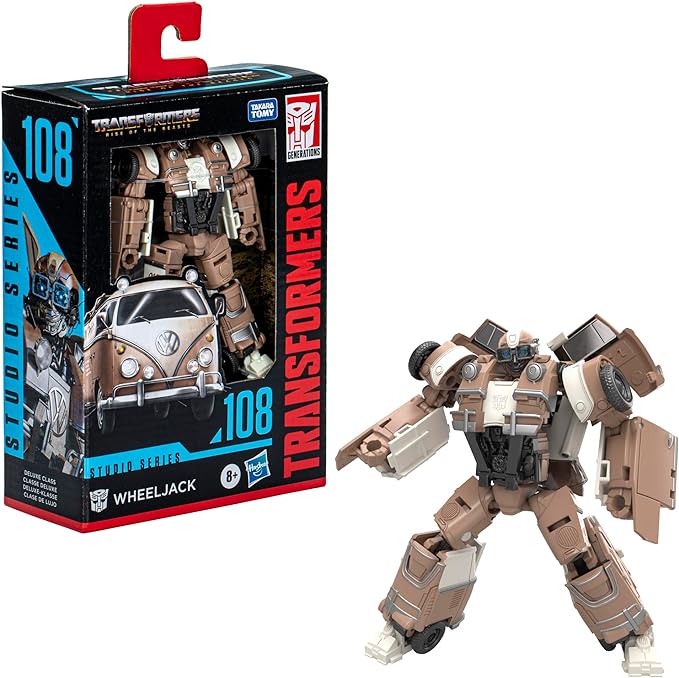 Transformers Toys Studio Series Deluxe Rise of The Beasts 108 Wheeljack, 4.5-inch Converting Action Figure, 8+ - Figurio