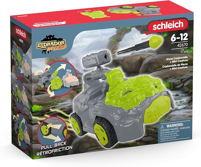 Schleich Stone CrashMobile with Mini Creature - Figurio