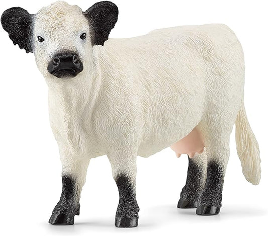 Schleich Farm World Realistic Galloway Cow Figurine - Highly Detailed and Durable Farm Animal Toy, Fun and Educational Play for Boys and Girls, Gift for Kids Ages 3+ - Figurio