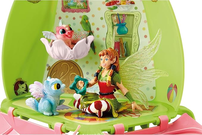 Schleich bayala, 11-Piece Playset, Fairy Toys for Girls and Boys 5-12 years old, Marween's Animal Playschool - Figurio