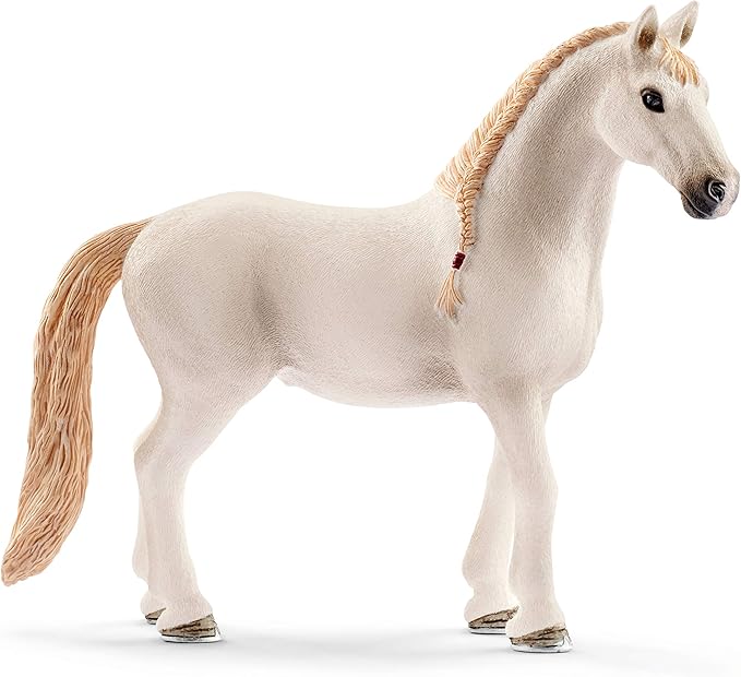 Schleich Horse Club, 12-Piece Playset, Horse Toys for Girls and Boys 5-12 years old Horse Stall with Lusitano Horses - Figurio