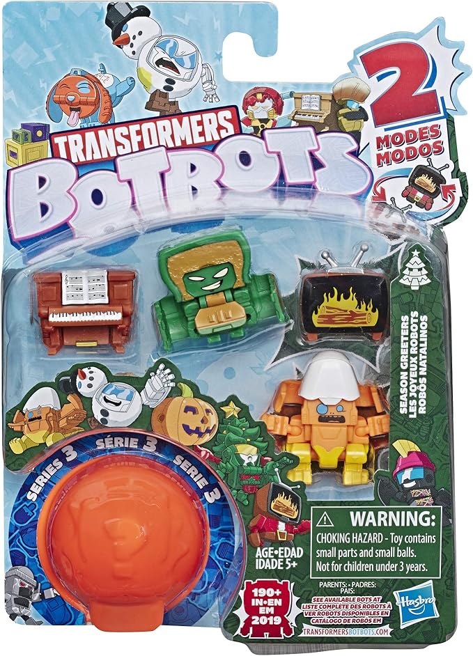 Transformers Toys Botbots Series 3 Season Greeters 5 Pack – Mystery 2-in-1 Collectible Figures! Kids Ages 5 & Up (Styles & Colors May Vary) by Hasbro - Figurio