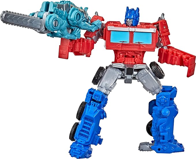 Transformers: Rise of The Beasts Movie Beast Alliance Beast Weaponizers 2-Pack Optimus Prime & Chainclaw Toys, Age 6 and Up, 5-inch - Figurio