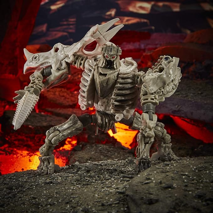 Transformers Toys Generations War for Cybertron: Kingdom Deluxe WFC-K15 Ractonite Fossilizer Action Figure - Kids Ages 8 and Up, 5.5-inch - Figurio