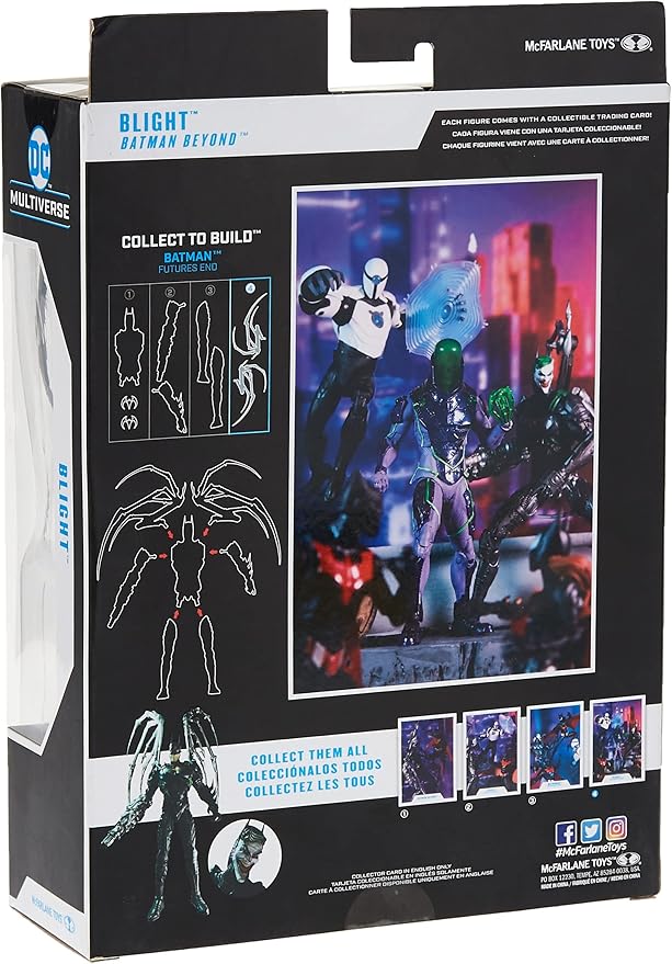 McFarlane Toys, 7-Inch DC Batman Beyond Blight Action Figure with 22 Moving Parts, Collectible DC Figure with Unique Collectible Character Card – Ages 12+ - Figurio