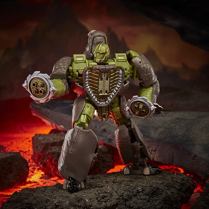 Transformers Toys Generations War for Cybertron: Kingdom Voyager WFC-K27 Rhinox Action Figure - Kids Ages 8 and Up, 7-inch - Figurio