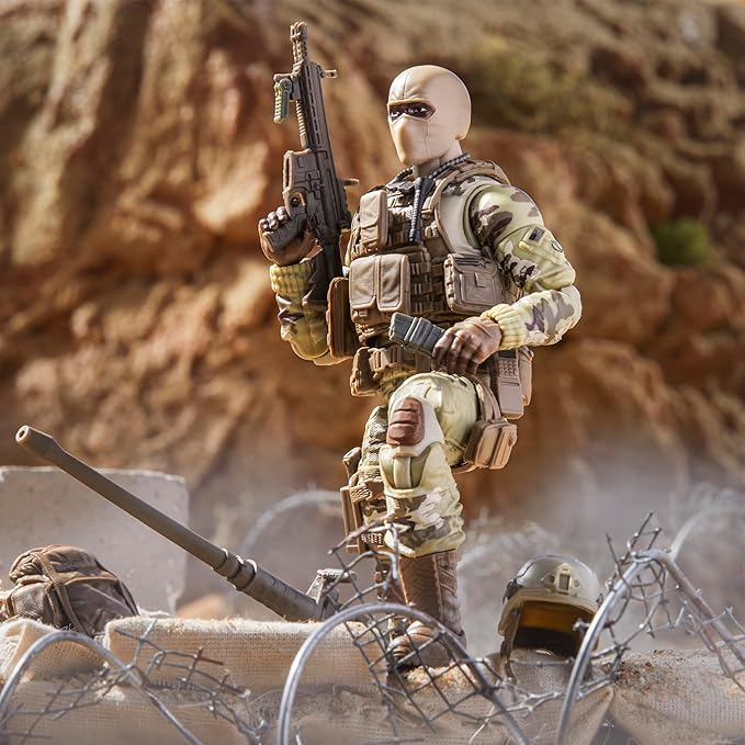 G.I. Joe Classified Series 60th Anniversary Action Soldier - Infantry, Collectible 6-Inch Action Figure with 25 Accessories - Figurio