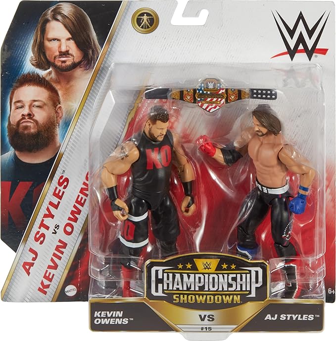 Mattel WWE Action Figure 2-Pack Championship Showdown Battle Pack with Mattel WWE Championship Title - Figurio