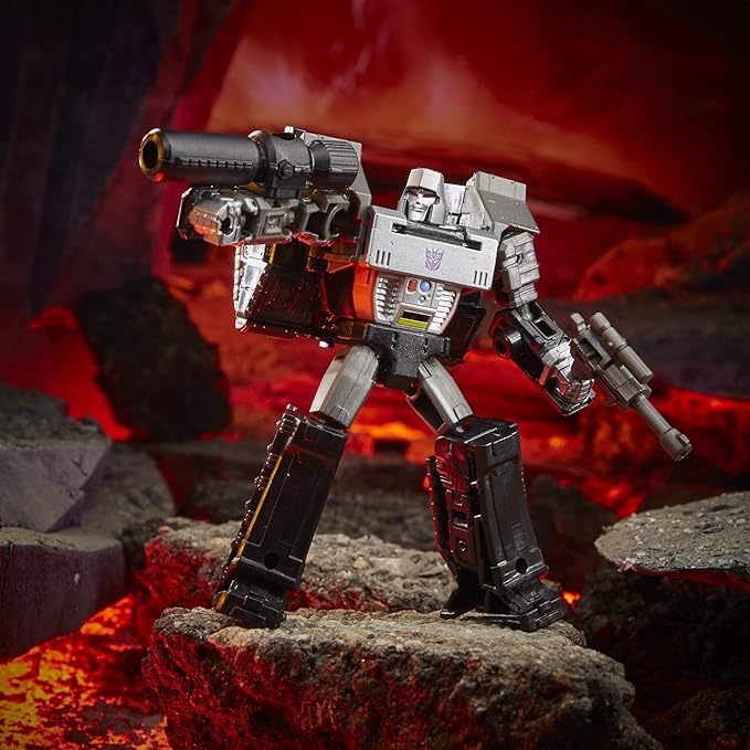 Transformers Toys Generations War for Cybertron: Kingdom Core Class WFC-K13 Megatron Action Figure - Kids Ages 8 and Up, 3.5-inch, Black - Figurio