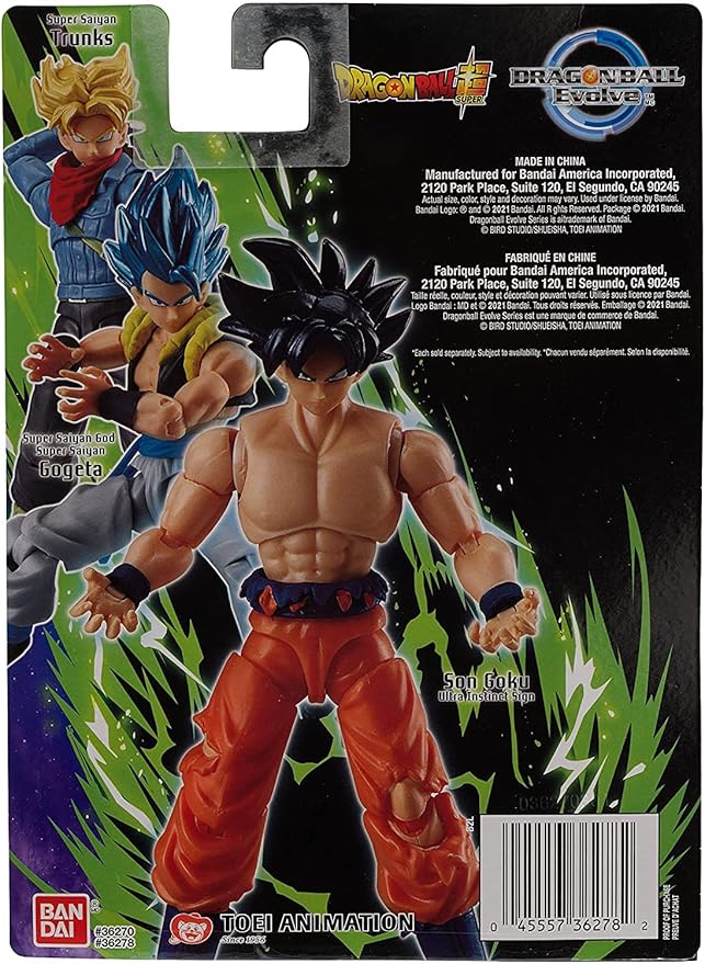 Bandai America - Dragon Ball Evolve 5 Action Figure Ultra Instinct Goku - Figurio