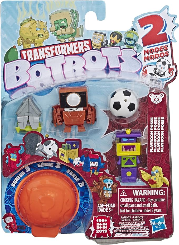 Transformers Toys Botbots Series 3 Playroom Posse 5 Pack – Mystery 2-in-1 Collectible Figures! Kids Ages 5 & Up (Styles & Colors May Vary) by Hasbro - Figurio