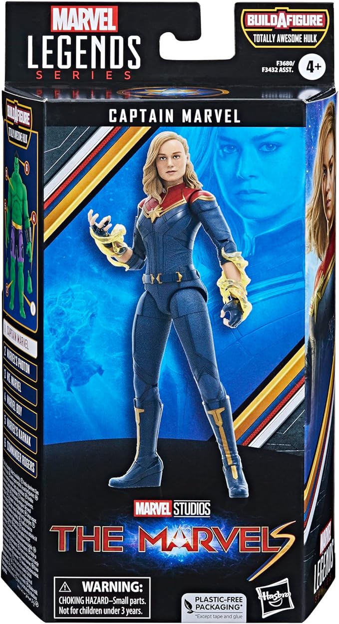 Marvel Legends Series Captain Marvel, The Marvels 6-Inch Collectible Action Figures, Toys for Ages 4 and Up - Figurio