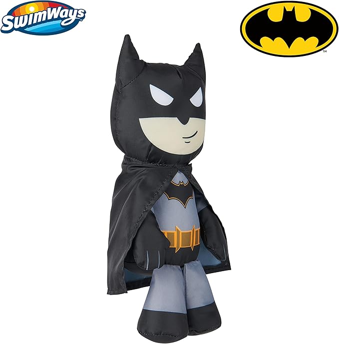 Swimways DC Batman Swim Huggable, Batman Toys, Bath Toys & Beach Toys, Floating Water Stuffed Animal for Kids Aged 1 & Up - Figurio