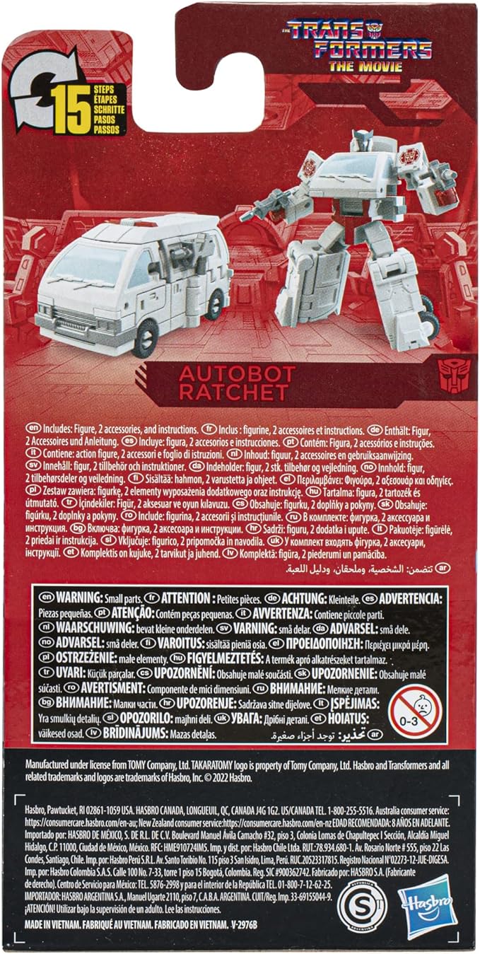 Transformers Toys Studio Series Core Class The The Movie Autobot Ratchet Action Figure - Ages 8 and Up, 3.5-inch - Figurio