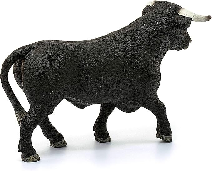 Schleich Farm World, Animal Toys for Boys and Girls 3 and Above, Black Bull Cow Toy Figurine, Ages 3+, Multicolor, 3.5 Inch - Figurio