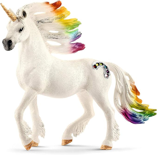 Schleich bayala Unicorn Toys for Girls and Boys Rainbow Unicorn Stallion, Ages 5+ - Figurio