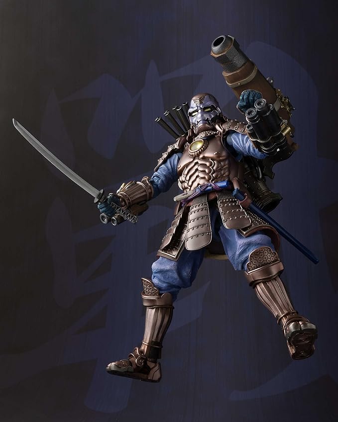 Bandai Tamashii Nations Meisho Manga Realization Koutetsu Samurai War Machine Marvel Action Figure - Figurio