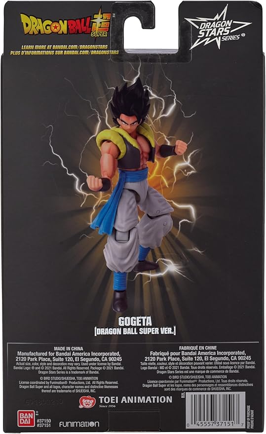 BANDAI Dragon Stars Figures Gogeta DBS Version| Dragon Ball Super Gogeta Action Figure | 17cm Articulated Dragon Ball Figure Dragon Stars Anime Figures Gogeta Toy | Anime Gifts and Merch - Figurio