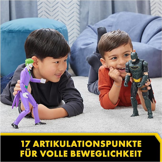 Spin Master Batman Toys Collection Flexible 12 Inch Joker Villain Action Figure for Children Ages 4 and Up - Figurio