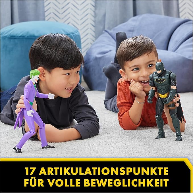 Spin Master Batman Toys Collection Flexible 12 Inch Joker Villain Action Figure for Children Ages 4 and Up - Figurio