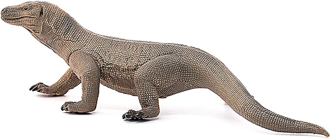 Schleich Wild Life Realistic Komodo Dragon Animal Figurine - Authentic Detailed Wild Komodo Dragon Toy for Boys and Girls Education Imagination and Play, Highly Durable Gift for Kids Ages 3+ - Figurio