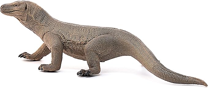 Schleich Wild Life Realistic Komodo Dragon Animal Figurine - Authentic Detailed Wild Komodo Dragon Toy for Boys and Girls Education Imagination and Play, Highly Durable Gift for Kids Ages 3+ - Figurio